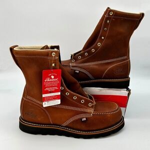 Thorogood American Heritage 8" Tobacco ST Moc Toe Work Boots Sz 14 NEW 804-4288